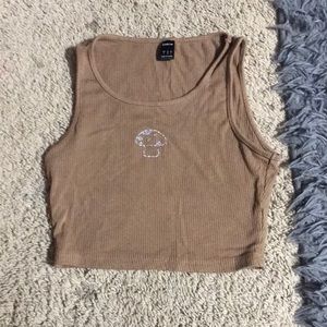 shein mushroom crop top